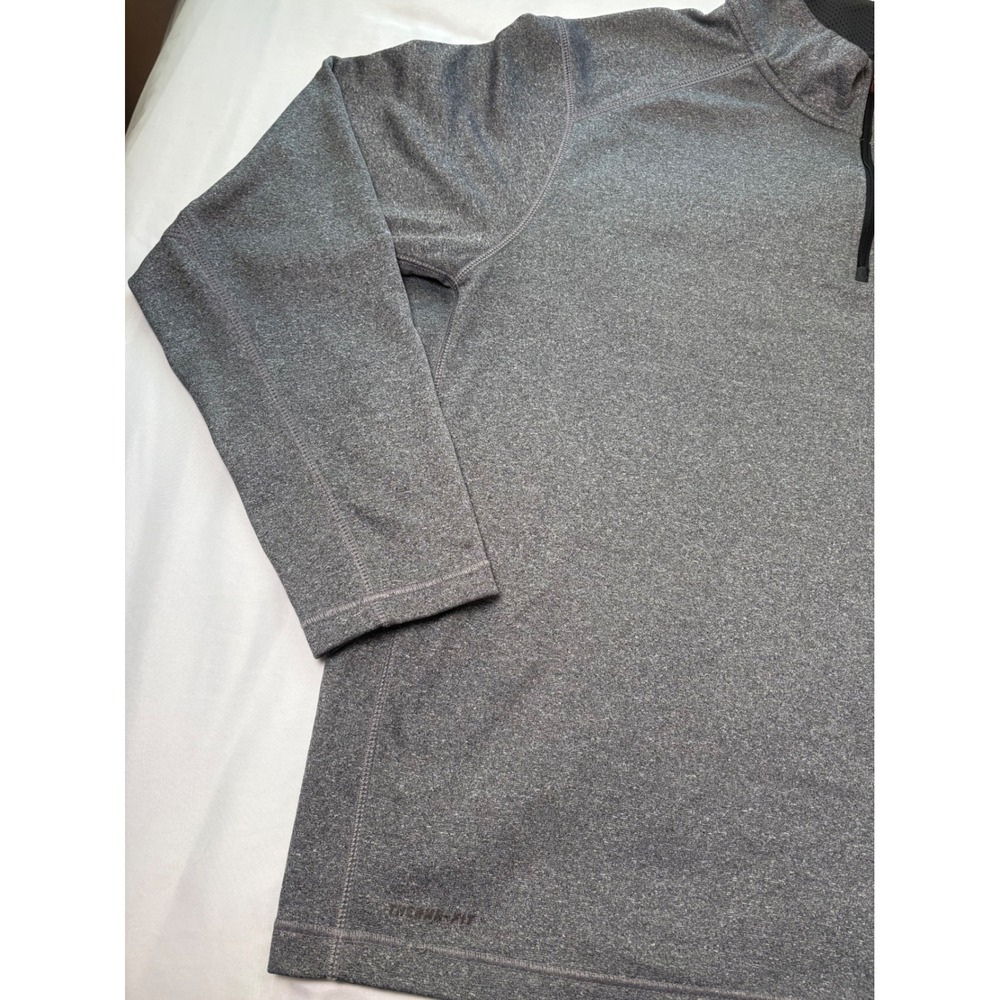 Nike Therma-FIT Quarter Zip Pullover Mens 2XL Gray Excellent Heathered Fleece - Picture 10 of 13